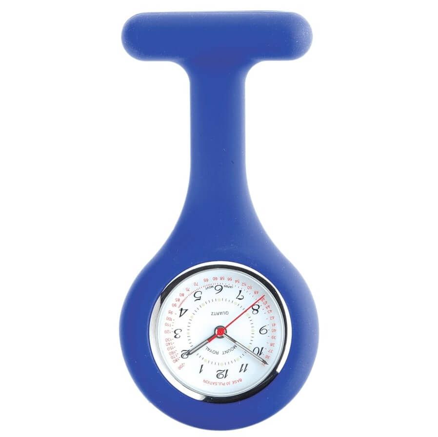 Fob Watch In Blue Rubber