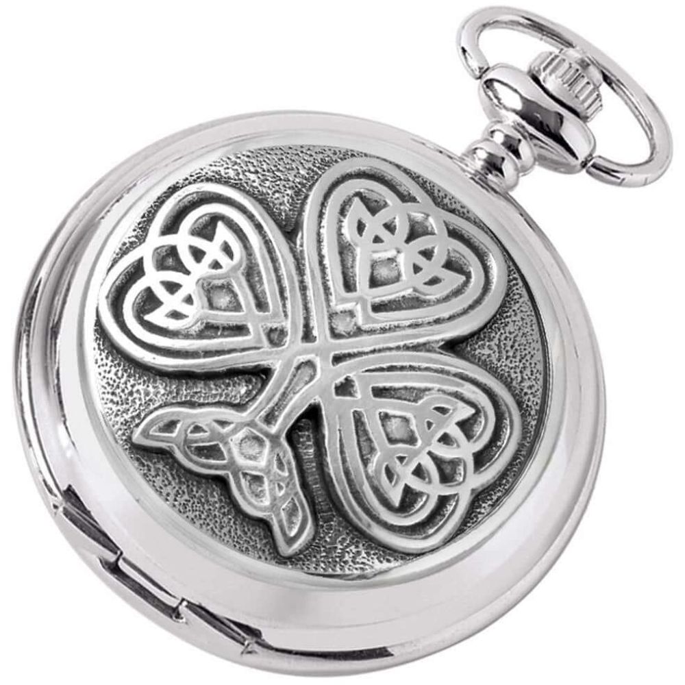 Celtic Tree of Life Quartz Full Hunter Pocket Watch