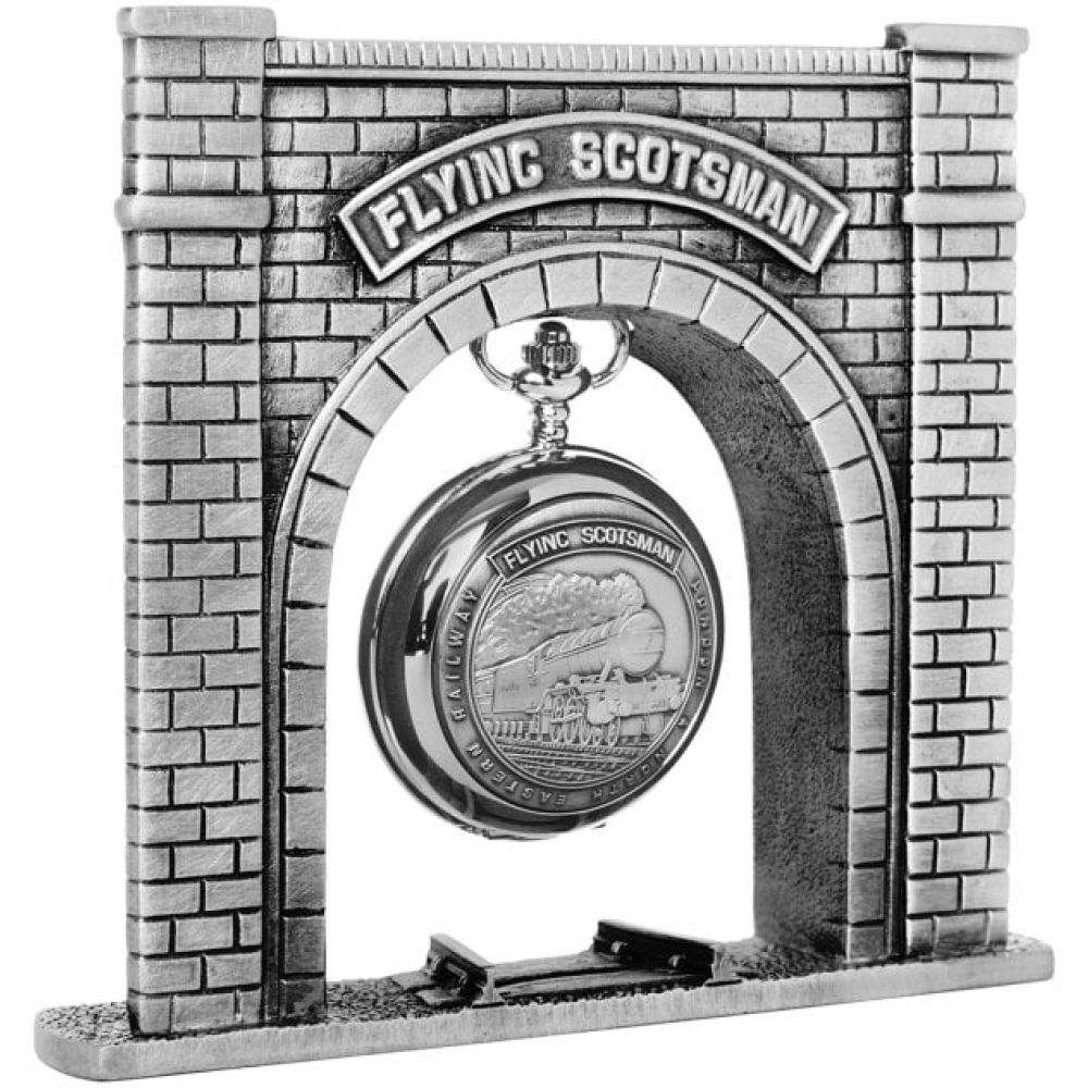 Flying Scotsman Pewter Pocket Watch Display Stand