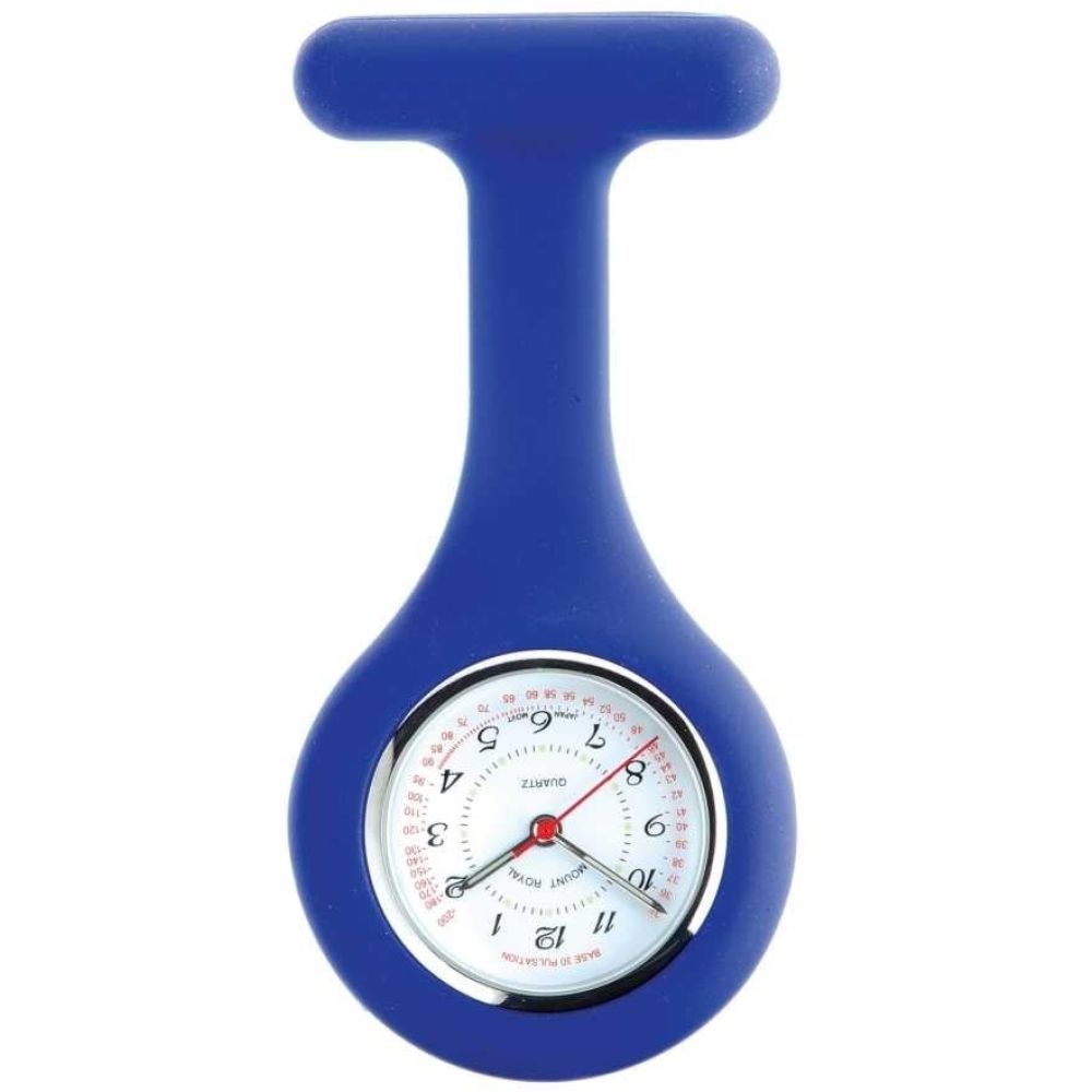Fob Watch In Blue Rubber