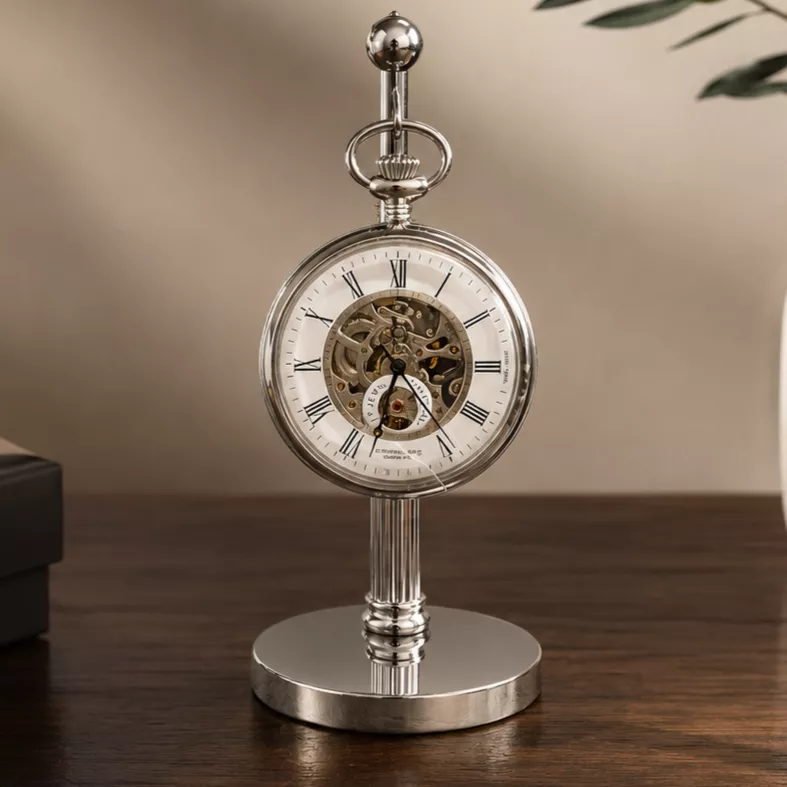 Chrome Plated Pocket Watch Hook Stand