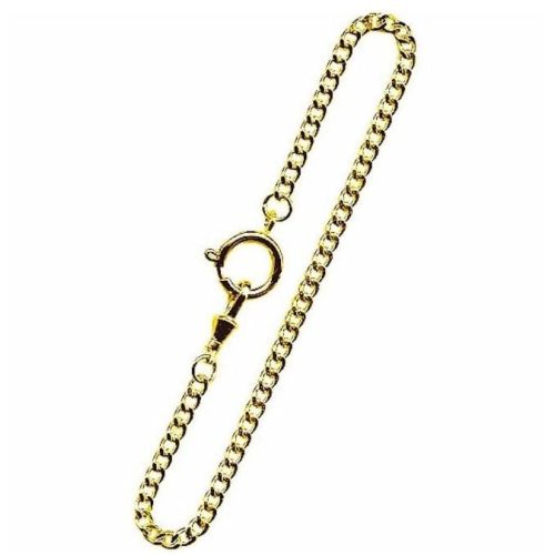 Gold Plated Three Chain Bundle T-Bar Belt Slide & Bolt Ring