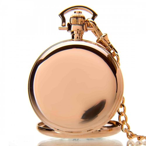 The Windsor - Rose Gold Mechanical Double Half Hunter Pocket Watch