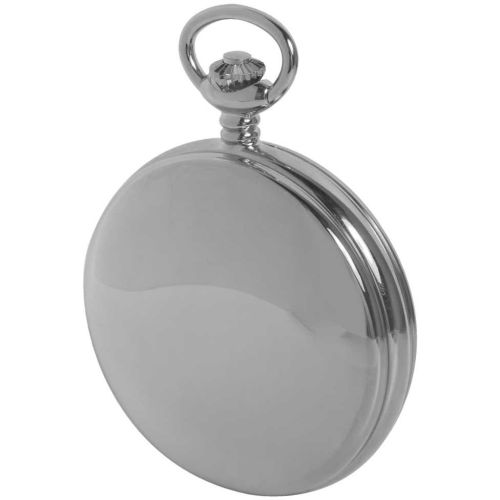 Double Hunter 17 Jewel Chrome Mechanical Pocket Watch