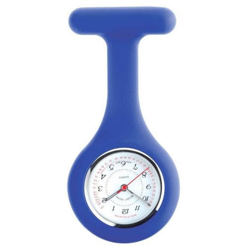 Fob Watch In Blue Rubber
