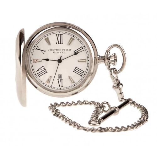 The Blenheim - Chrome Quartz Full Hunter Pocket Watch