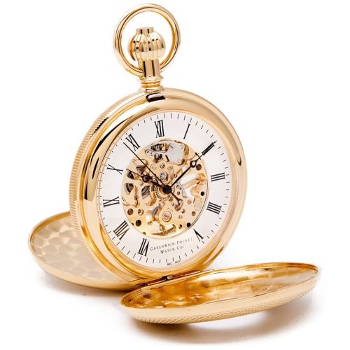 Whitehall - Gold Mechanical Double Half Hunter Pocket Watch