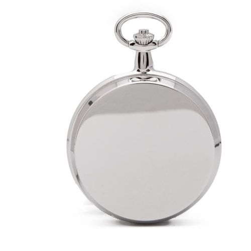 The Kew - Chrome Plated Photo Frame Mechanical Pocket Watch