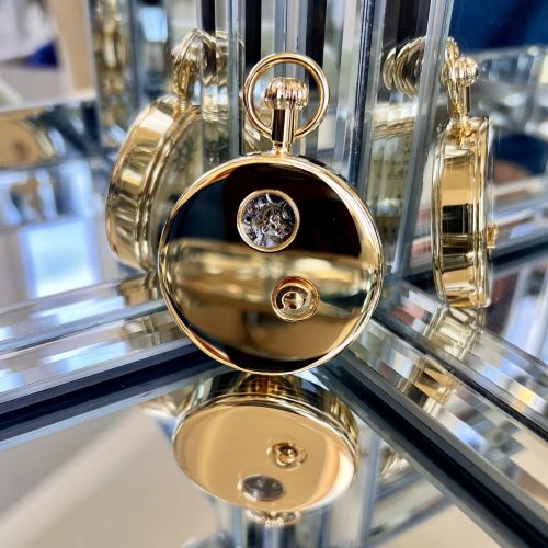 17 Jewel Gold Plated Mechanical Open Face Musical Pocket Watch