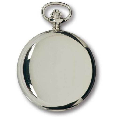 Silver Tone Mechanical  Double Hunter Pocket Watch