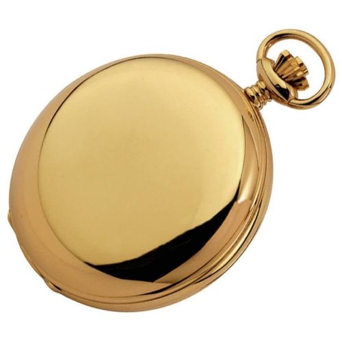 Gold Full Hunter Mechanical Pocket Watch