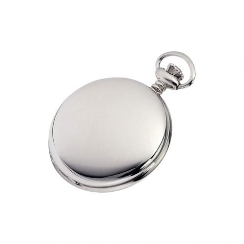 Gents Full Hunter Chrome Plated Pocket Watch