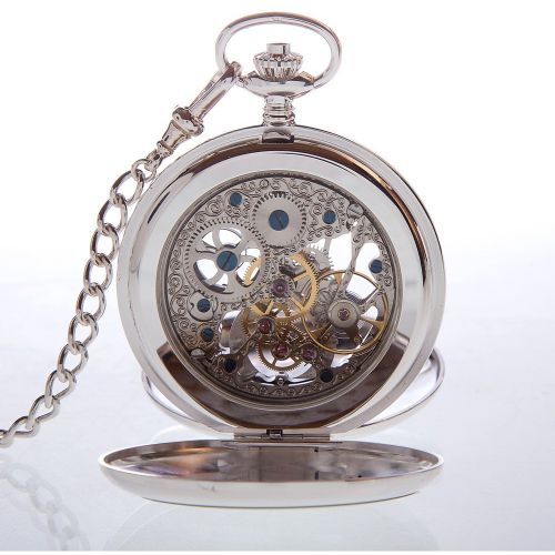 The Dalkeith - Sterling Silver Mechanical Double Hunter Pocket Watch