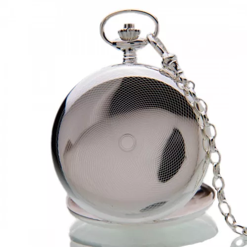 The Buckingham - Sterling Silver Mechanical Double Hunter Pocket Watch