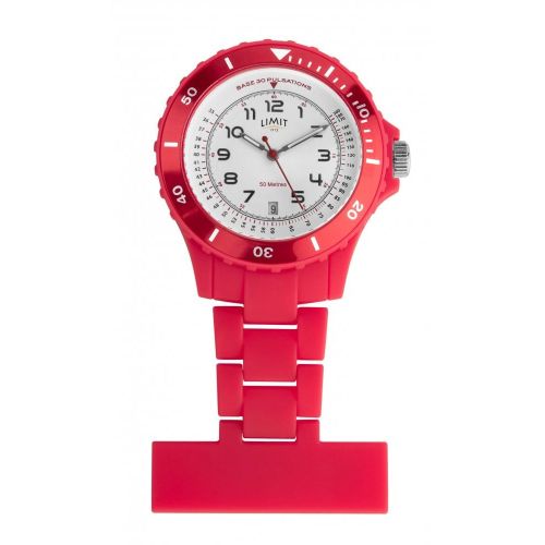 Red Resin Nurse Fob Watch