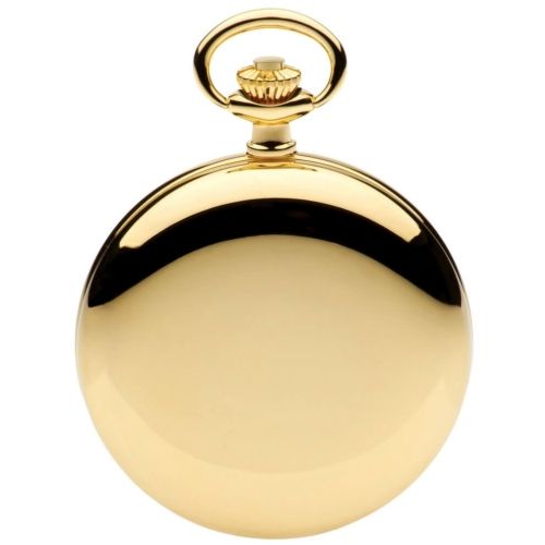 Quartz Gold Toned Full Hunter Pocket Watch