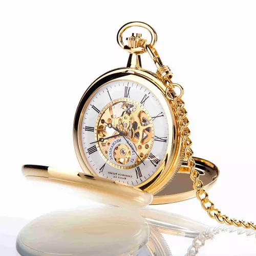 The St James - Gold Mechanical Double Hunter Pocket Watch