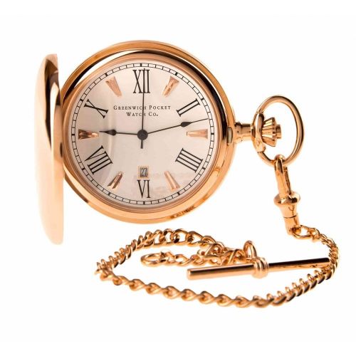 The Blenheim - Rose Gold Quartz Full Hunter Pocket Watch