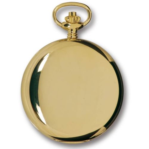 Gold Tone Mechanical  Double Hunter Pocket Watch