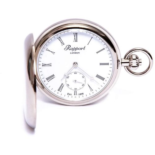 Chrome Double Hunter Mechanical Pocket Watch