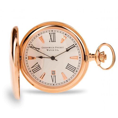 The Blenheim - Rose Gold Quartz Full Hunter Pocket Watch