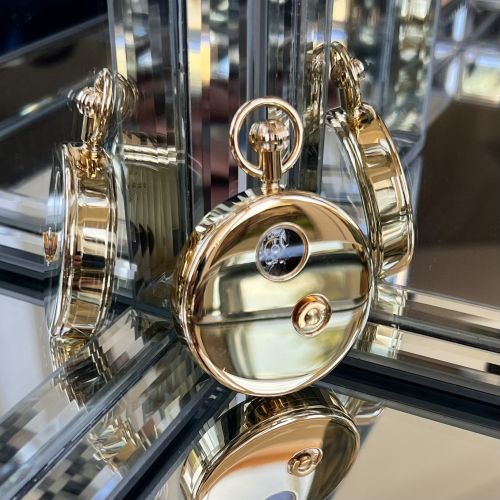 17 Jewel Gold Plated Mechanical Open Face Musical Pocket Watch