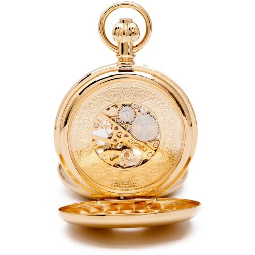 Whitehall - Gold Mechanical Double Half Hunter Pocket Watch