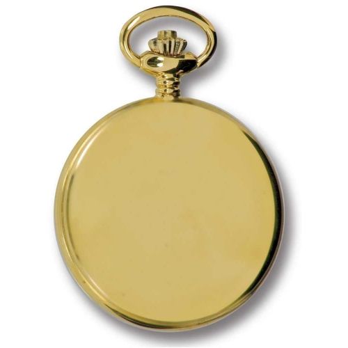 Gold Tone Full Hunter Mechanical Pocket Watch