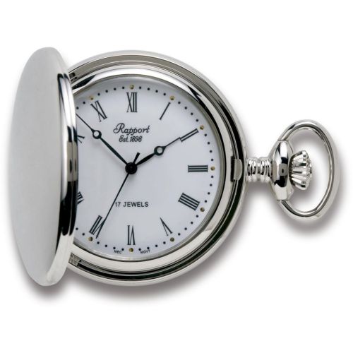 Silver Tone Full Hunter Mechanical Pocket Watch