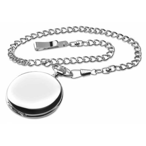 Gents Full Hunter Silver Tone Pocket Watch