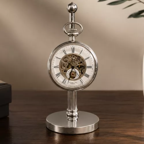 Chrome Plated Pocket Watch Hook Stand