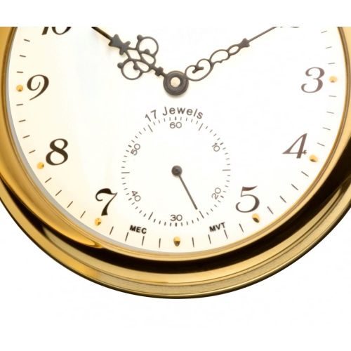 Gold Toned Full Hunter Mechanical Pocket Watch