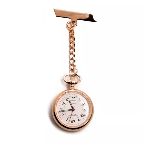 The Warwick - Rose Gold Toned Quartz Fob Watch