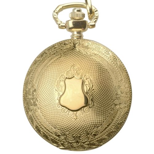 Mens Gold Plated Full Hunter Pocket Watch