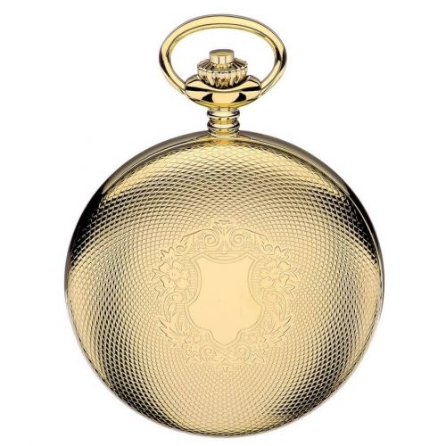 Gold Tone Mechanical Full Hunter Pocket Watch