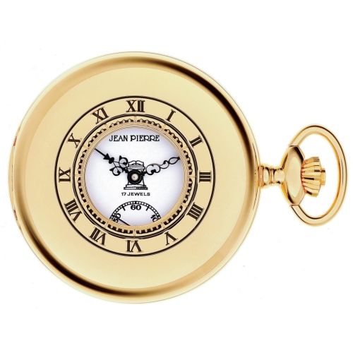 Masonic Half Hunter Gold Toned Mechanical Pocket Watch