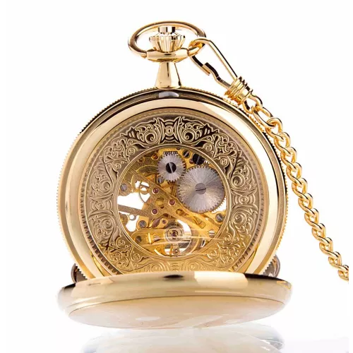 The St James - Gold Mechanical Double Hunter Pocket Watch