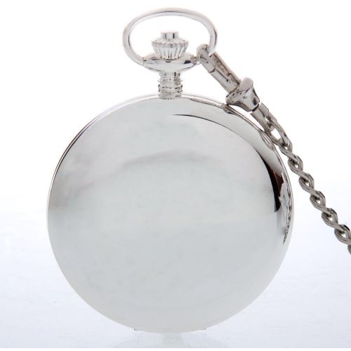 The Beaulieu - Sterling Silver Heartbeat Window Double Hunter Pocket Watch