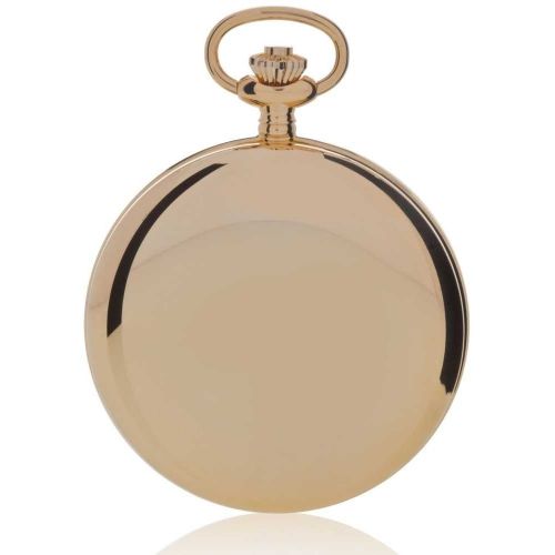 Gold Tone Date Display Full Hunter Pocket Watch