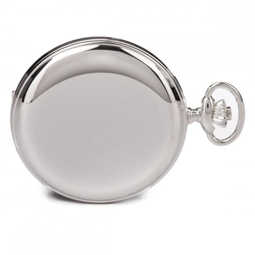 Half Hunter Sterling Silver Mechanical Pocket Watch