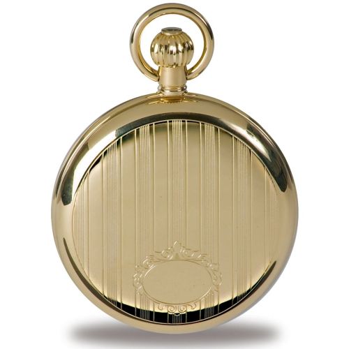 Gold Tone Full Hunter Quartz Pocket Watch