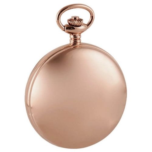 Rose Gold Plated Flying Scotsman Double Half Hunter Pocket Watch