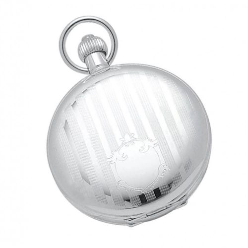 Swiss Movement Sterling Silver Double Hunter Mechanical Pocket Watch Without Chain