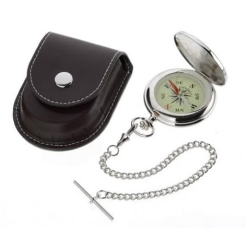 Gents Stainless Steel Pocket Compass