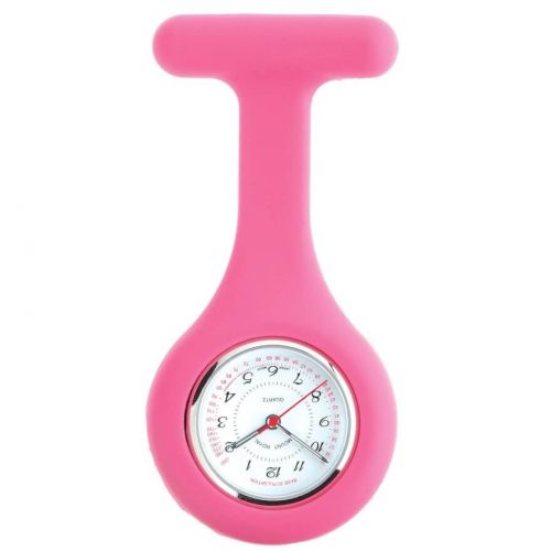 Pink Rubber Fob Watch