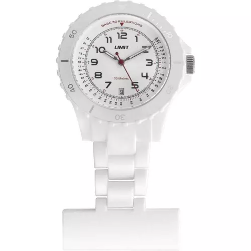 White Silicone Nurse Fob Watch