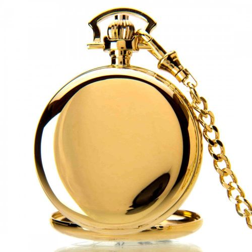 The Windsor - Gold Mechanical Double Half Hunter Pocket Watch