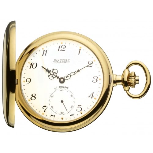 Gold Toned Full Hunter Mechanical Pocket Watch