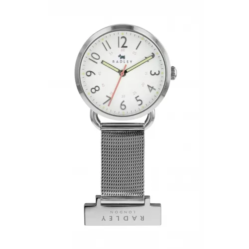 Ladies Silver Stainless Steel Mesh Strap Nurses FOB