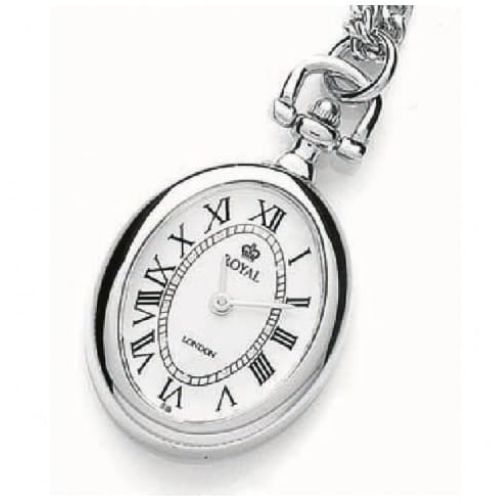 Pvd Silver Plated Open Face Quartz Pendant Necklace Watch